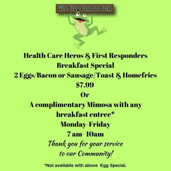 Frog Pond Healthcare & First Responders Special
